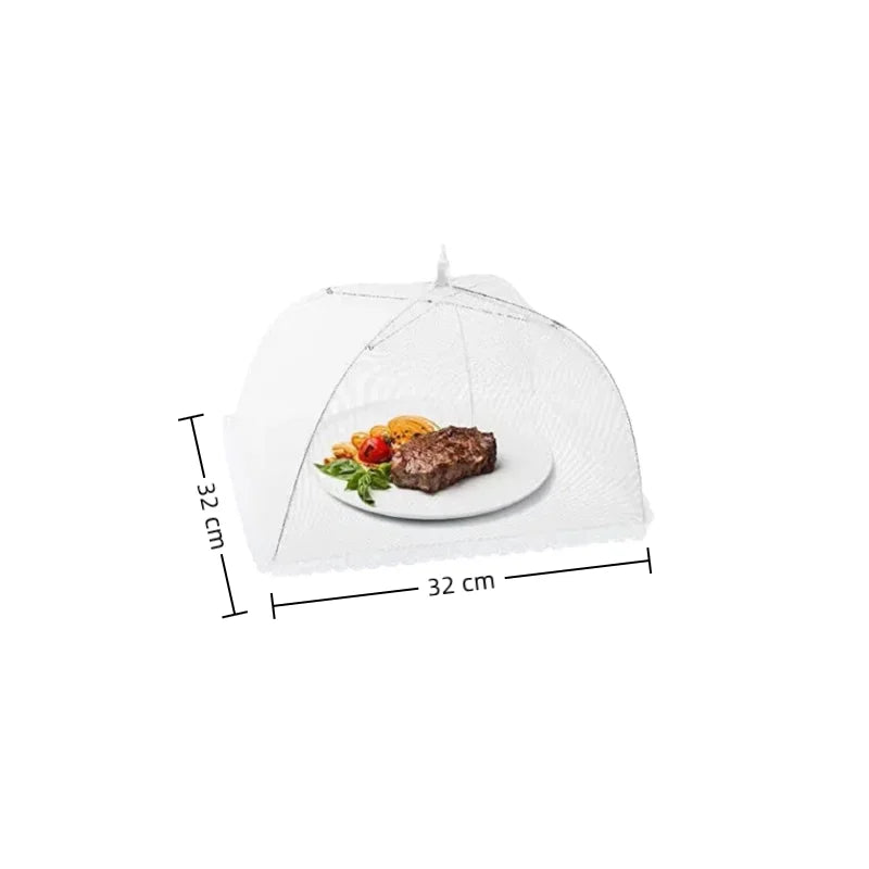 Picnic Food Covers for Outside Mesh 4 Packs Pop Up Fine Fly Net for Fruit - Collapsible Screen Umbrella Food Tent