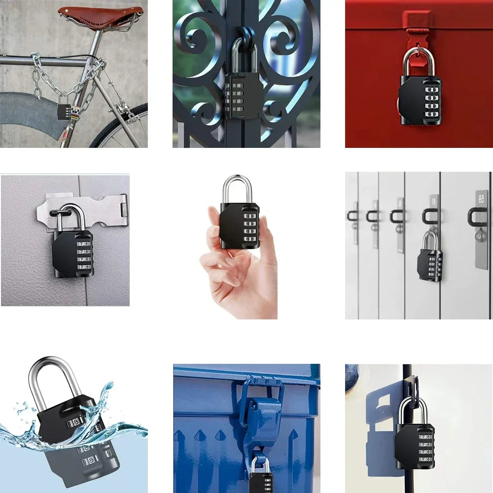 Heavy-Duty 4-Digit Waterproof Padlock
