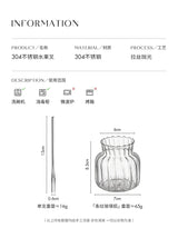 304 Stainless Steel Fruit Fork Solid Round Stick Small Fork High Appearance Level Household Long Handle Fruit Cake Dessert Fork