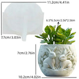 Mountain relief succulent plant flowerpot resin silicone mold mountain stream flowing water storage box candle cup gypsum molds