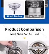 Kitchen Sink Drainage Filter Detachable Sink Food Catcher Sink Strainer Stopper Combo Pop-up Sink Filter Embedded Filter Basket