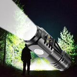 Tactical Long-Range LED Flashlight (Rechargeable)