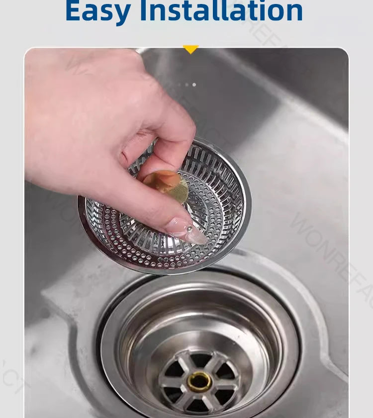 Kitchen Sink Drainage Filter Detachable Sink Food Catcher Sink Strainer Stopper Combo Pop-up Sink Filter Embedded Filter Basket