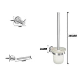 Bathroom Hardware 304 Stainless Steel Brushed Towel Rack Toilet Paper Holder Soap Holder Towel Bar Toilet Bathroom Accessories