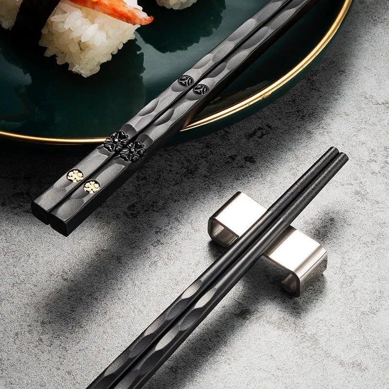 5Pairs High Quality Japanese Non-Slip Chopsticks Korean Home Hotel Restaurant Portable Healthy Food Stick For Sushi Chopsticks