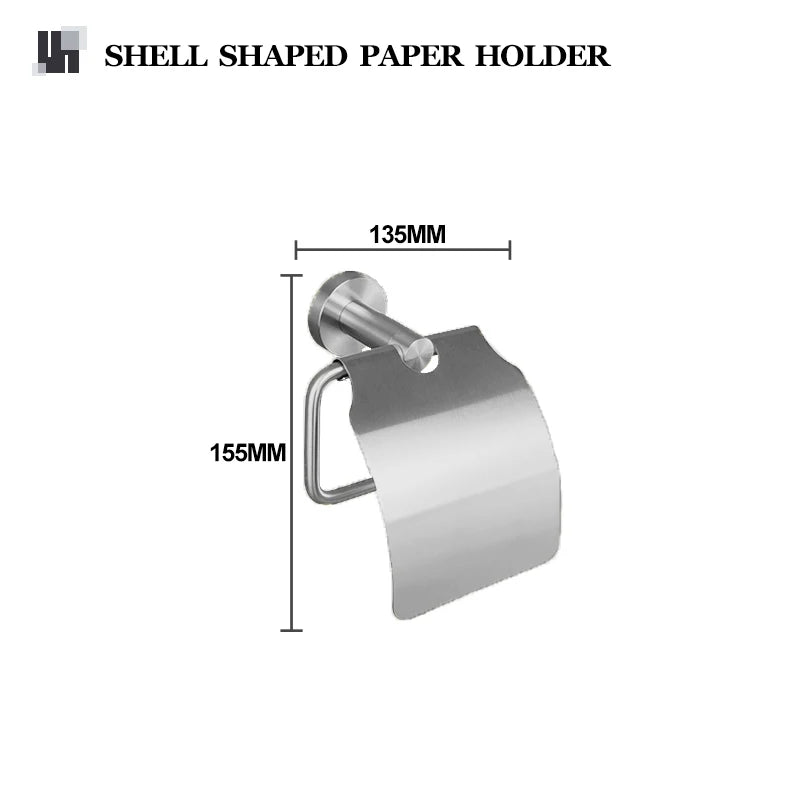 Bathroom Hardware 304 Stainless Steel Brushed Towel Rack Toilet Paper Holder Soap Holder Towel Bar Toilet Bathroom Accessories