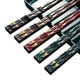 5Pairs High Quality Japanese Non-Slip Chopsticks Korean Home Hotel Restaurant Portable Healthy Food Stick For Sushi Chopsticks
