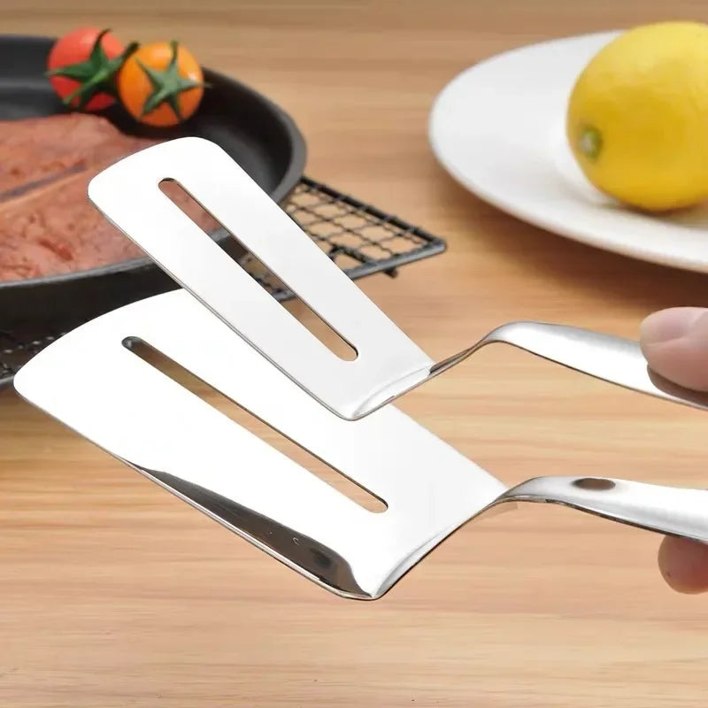 Kitchens Tongs Premium Stainless Steel Multipurpose Gripper Bread Clip/Steak Clamps/Fried Steak Clamp/Barbecue Tongs