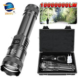 Zoomable High-Power LED Torch with LCD Display