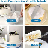 80PCS Cake Decorating Set-Non-Slip Turntable with 14 Piping Tips, Scrapers & Tools for Professional DIY Baking Tools Accessories