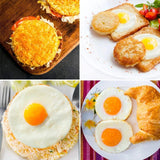 2pcs Stainless Steel Egg Ring Non-Stick Egg Ring, McMuffin, Sandwiches, Frying Or Shaping Eggs, Household Breakfast Cooking