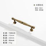 French-bronze solid handle vintage wardrobe/cabinet door handles small single-hole drawer pull medieval-style furniture hardware