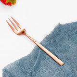 4/6/12Pcs Black Coffee Fork Stainless Steel 304 Tea Fork Set Ice Cream Cake Fruit Forks Mirror Gold Cutlery Thin Sliverware
