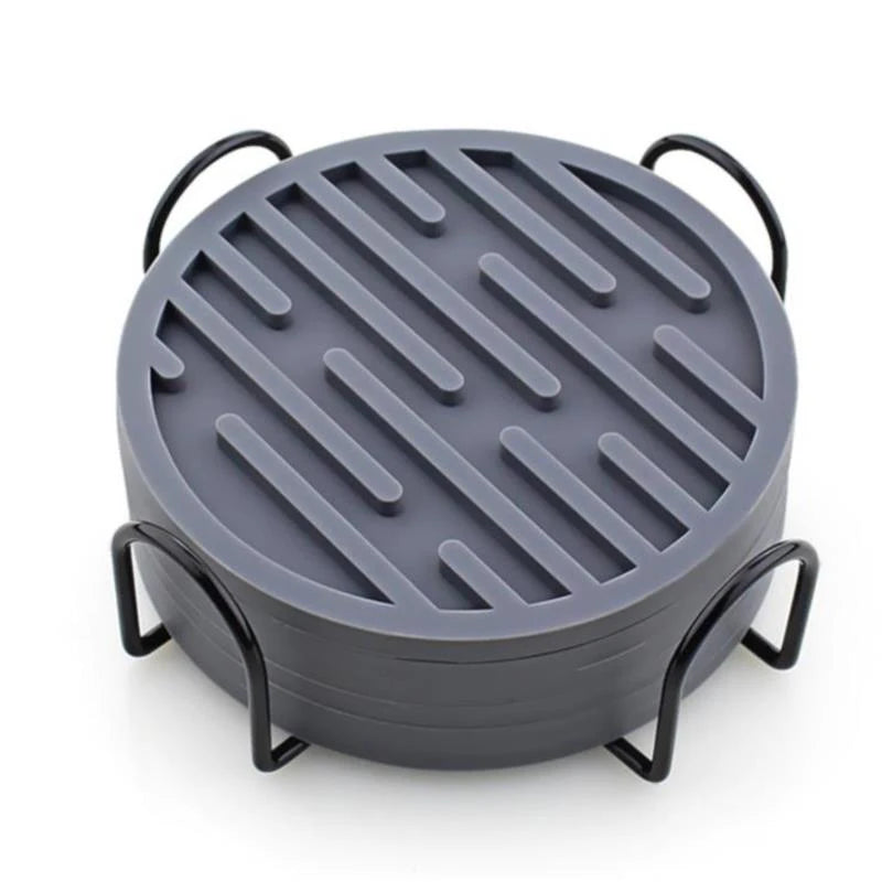 Coaster Holder Mat Storage Rack Table Mat Holder Tea Coffee Mug Placemat Storage Organizer Table Kitchen Accessories