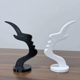 Minimalist Human Profile Eyeglass Holder 3D Printed Side Face Stand for Glasses Fun Practical Desk Line Art Decor Ornament