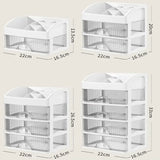 New 1Pc 5-layer Makeup Storage Box Debris Storage Box Drawer-style Dressing Table Office DeskCosmetics Multi-layerstoragecabinet