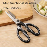 ‌Premium Stainless Steel Kitchen Scissors Heavy Duty Strong Blade for Cutting Fish Meat Chicken Bones Pizza Dishwasher Safe