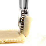 Rolling pin edge sealing embossing knife, pie filling wrapper dumpling-shaped double-sided rolling and lace-cutting knife