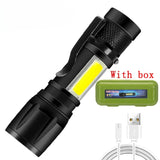 Zoomable High-Power LED Torch with LCD Display