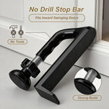 1PC Heavy Duty Metal Portable Door Stopper for Travel No Drill Security Device Anti Theft for Hotel Apartment Home Women Solo