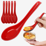 1/5/10pcs Mighty Porcelain Anti-Shock Spoons Japanese Rice Spoon Dumplings Porridge Soup Spoon  Restaurant Bar Kitchen Cutlery