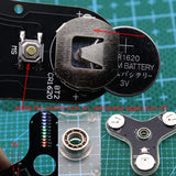 DIY Electronic Top Kit LED Fingertip Gyro Manufacture DIY Kit Fun Top Welding Electronic Components Circuit Board Kit