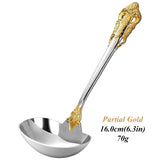 2/3/4/5/6 Pieces Gravy Ladle 6.3in Gorgeous 1 oz. Mirror Gold 18/10 Stainless Steel Gravy Sauce Soup Ladle Spoon for Stirring