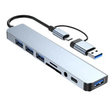8-in-2 USB-C Hub Docking Station