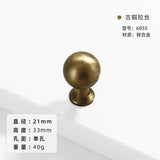 French-bronze solid handle vintage wardrobe/cabinet door handles small single-hole drawer pull medieval-style furniture hardware