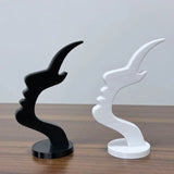 Minimalist Human Profile Eyeglass Holder 3D Printed Side Face Stand for Glasses Fun Practical Desk Line Art Decor Ornament