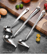 Stainless Steel Duckbill Spoon, Long-handled Sauce Spoon, Thickened Side Mouth, Slanted Mouth, and Crooked Mouth Spoon