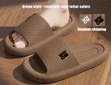 Summer Fashion Slippers Men Shoes Cloud Slippers For Men Home Flat Sandals Massage Flip Flops Couples Bathroom Indoor Slides
