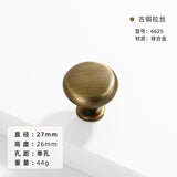 French-bronze solid handle vintage wardrobe/cabinet door handles small single-hole drawer pull medieval-style furniture hardware