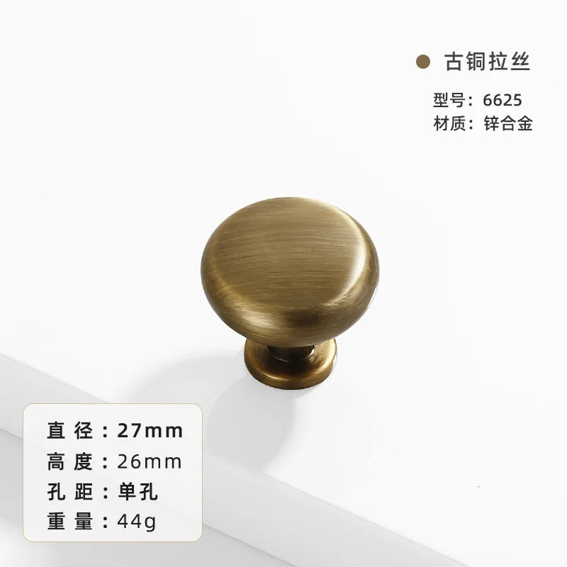 French-bronze solid handle vintage wardrobe/cabinet door handles small single-hole drawer pull medieval-style furniture hardware