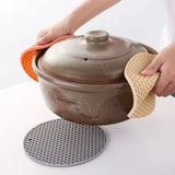 Silicone Heat Resistant Mats, Non-Slip Round Kitchen Pot Pads, Countertop Protector, Cup Coasters for Home Kitchen Accessories