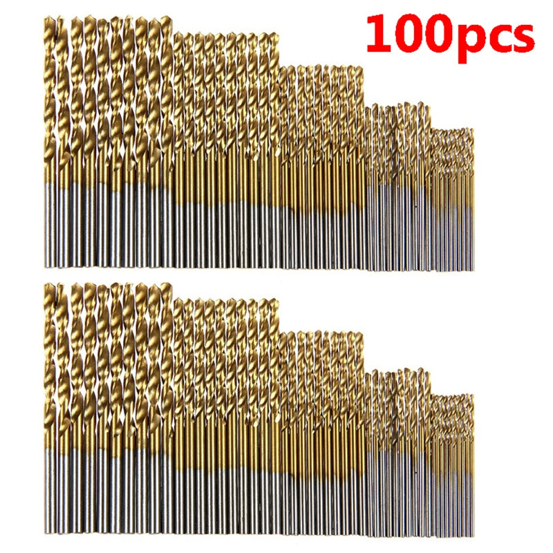 Titanium Coated HSS Drill Bit Set