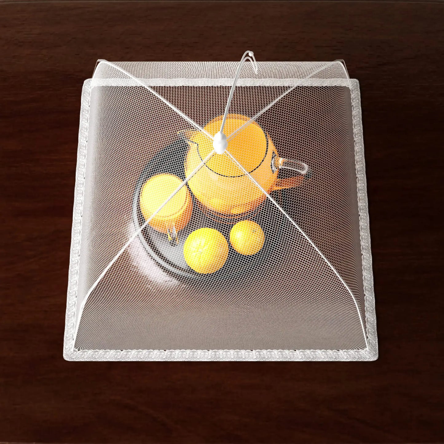 Picnic Food Covers for Outside Mesh: 3/6/12 Packs 17 Inch Pop Up Fine Fly Net for Fruit - Collapsible Screen Umbrella Food Tent