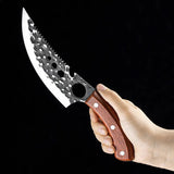 Meat Cutting Knives Boning Knife Wooden Handle Hnadmade Forge Knives Slicing Knife Multifunctional Kitchen Knives with Cover