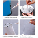 10-500PCS Shower Cleaning Brush Bathroom Micro Nylon Brush Nozzle Anti-blocking Cleaning Tools Bathroom Accessories