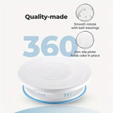 80PCS Cake Decorating Set-Non-Slip Turntable with 14 Piping Tips, Scrapers & Tools for Professional DIY Baking Tools Accessories