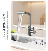 Intelligent Water Temperature Display Pull-out Sprayer Kitchen Faucet Hot and Cold Water Kitchen Sink Tap Single Hole Mixer
