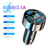 66W Fast Car Charger - Multi-Port QC3.0 Adapter