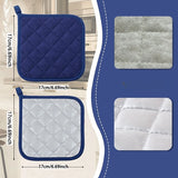 4Pcs/Set Kitchen Pot Holders Pad Heat Resistant Potholders Cotton Hot Pot Pads For Kitchen Oven Pot Holders Dining Table Mat