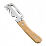 Stainless Steel Peeler Wooden Handle Durable Smooth Multi-function Kitchen Tool Fruit Vegetable Peeling Slicing