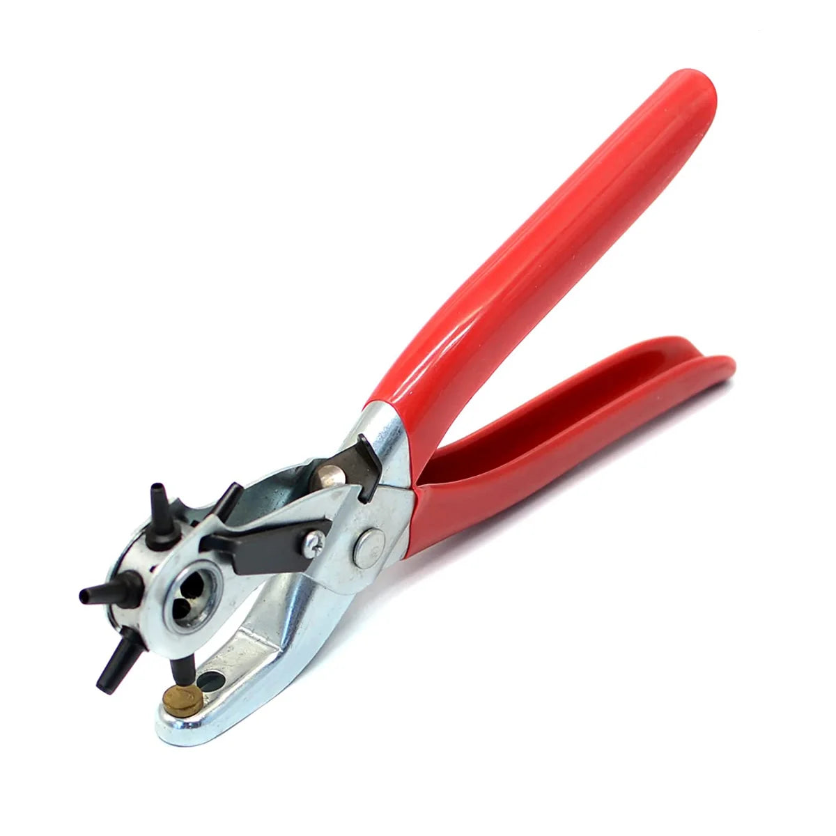 Leather Hole Punch,9" Belt Hole Puncher for Leather Heavy Duty, 6 Size Revolving Leather Belt Hand Hole Puncher