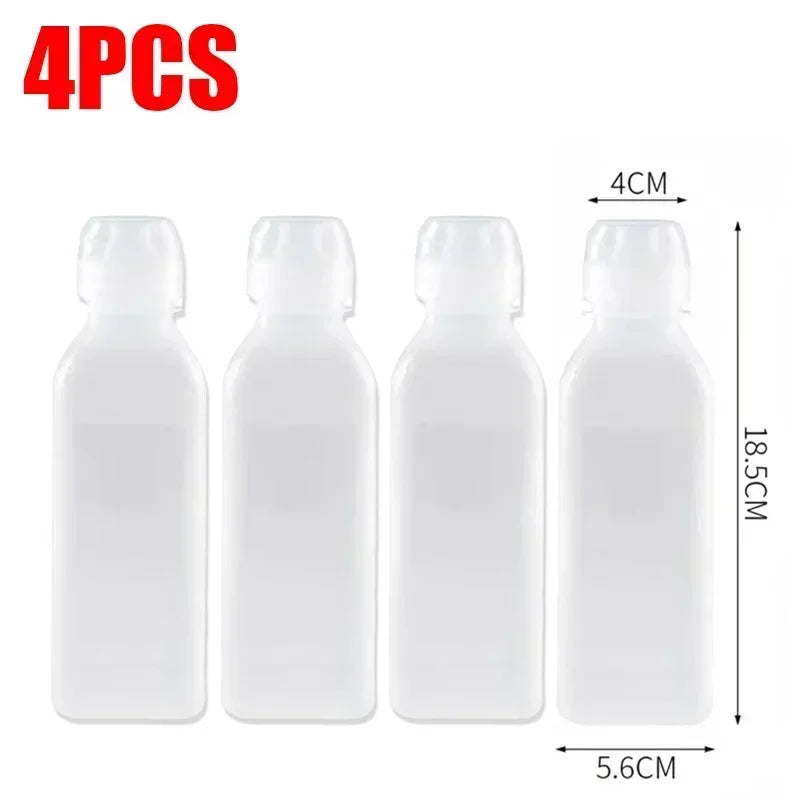 6/1PCS 300/500ml Kitchen Oil Bottle Plastic Seasoning Squeeze Bottle Dispenser for Salad BBQ Sauce Condiment Cooking Tool