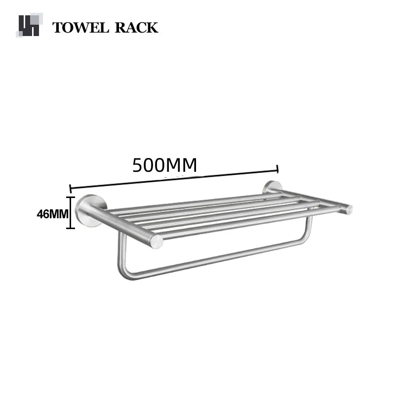 Bathroom Hardware 304 Stainless Steel Brushed Towel Rack Toilet Paper Holder Soap Holder Towel Bar Toilet Bathroom Accessories