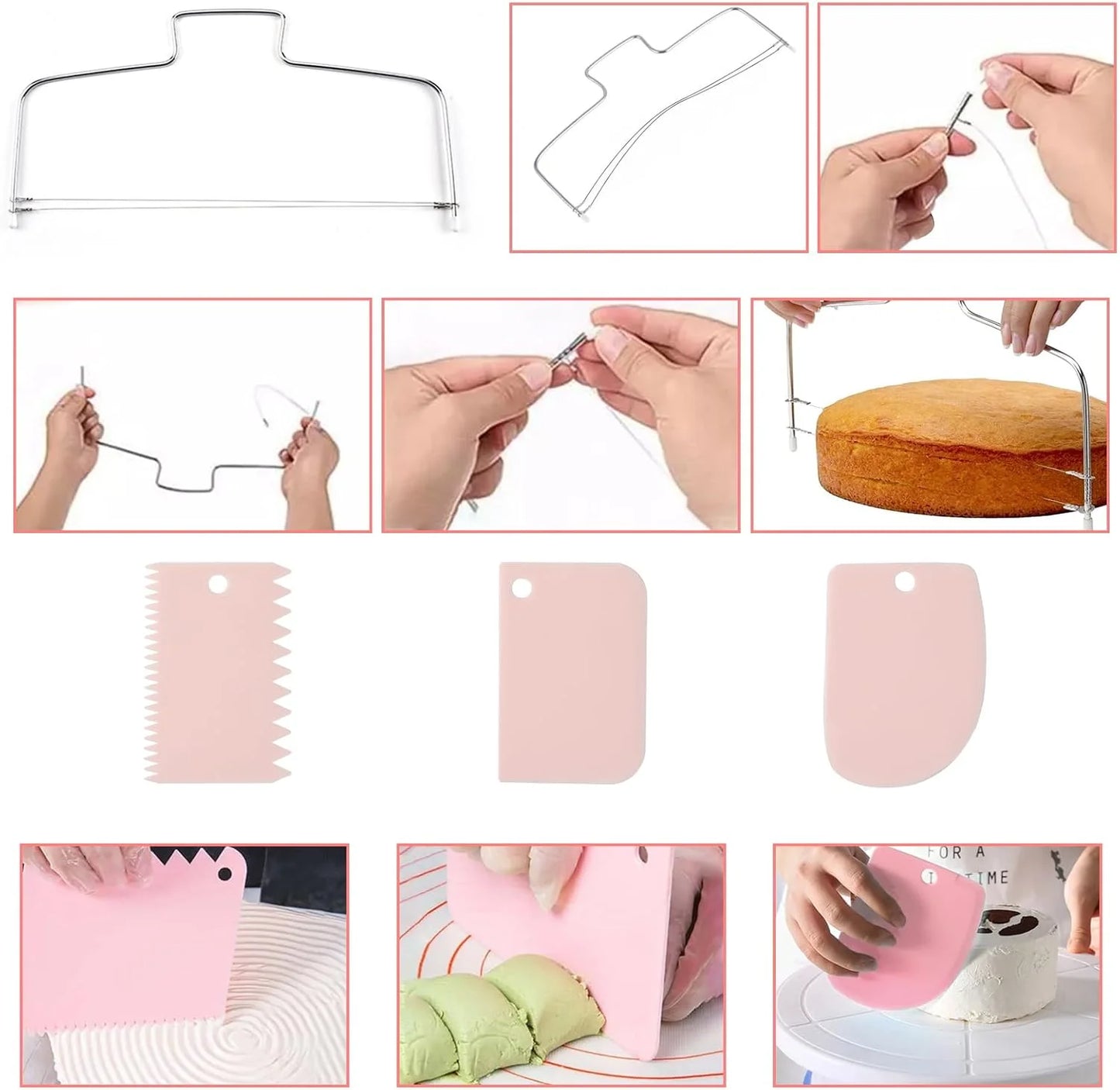 80PCS Cake Decorating Set-Non-Slip Turntable with 14 Piping Tips, Scrapers & Tools for Professional DIY Baking Tools Accessories