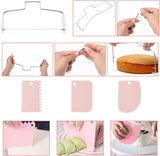 80PCS Cake Decorating Set-Non-Slip Turntable with 14 Piping Tips, Scrapers & Tools for Professional DIY Baking Tools Accessories