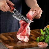 Meat Cutting Knives Boning Knife Wooden Handle Hnadmade Forge Knives Slicing Knife Multifunctional Kitchen Knives with Cover